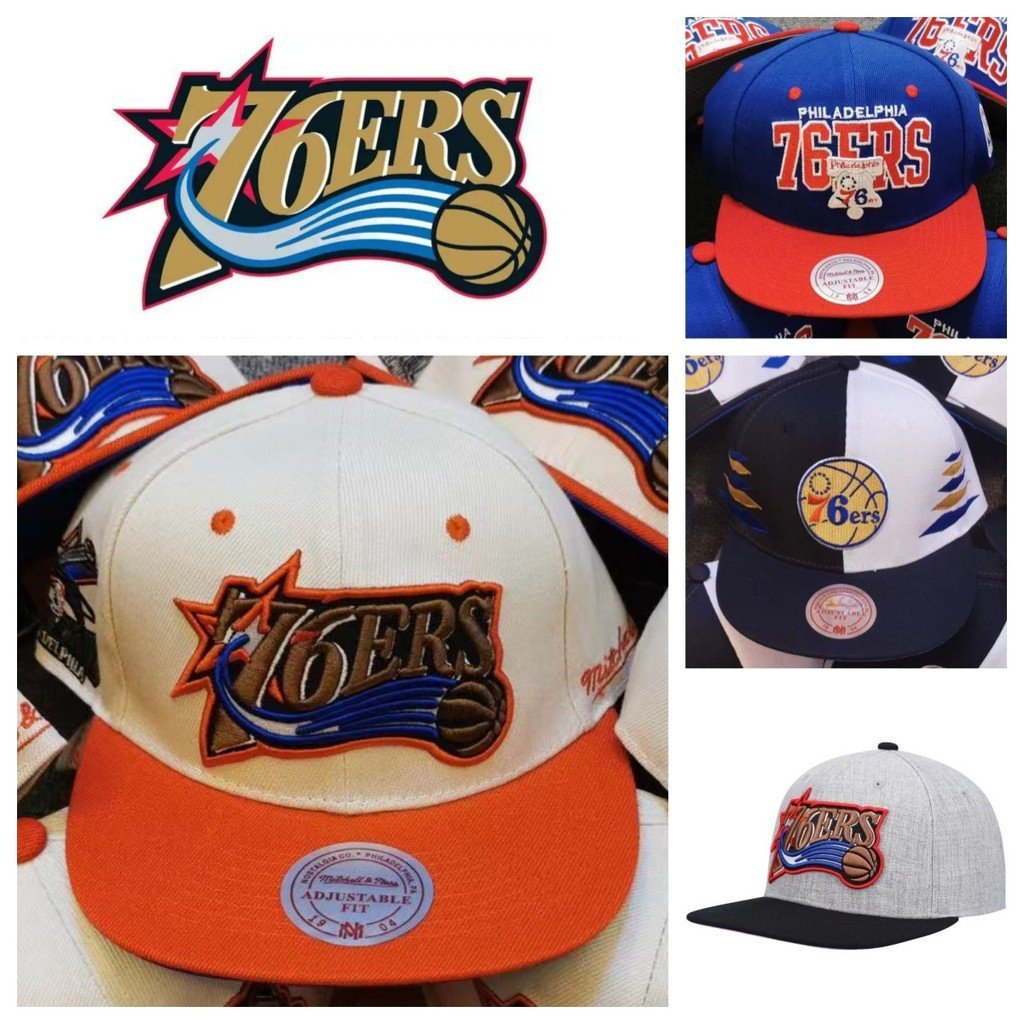 FAST SHIPPING76ERS หมวกสําหรับผู้ชายแฟชั่นเบสบอลหมวก Snapback หมวกวินเทจ TI2T