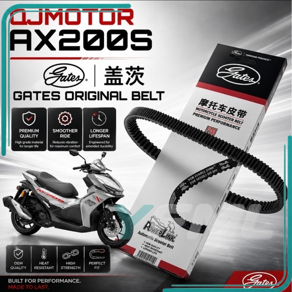 BELT QJMOTOR AX200S AX 200S AX 200 S GATES BELT GATES DRIVE BELT