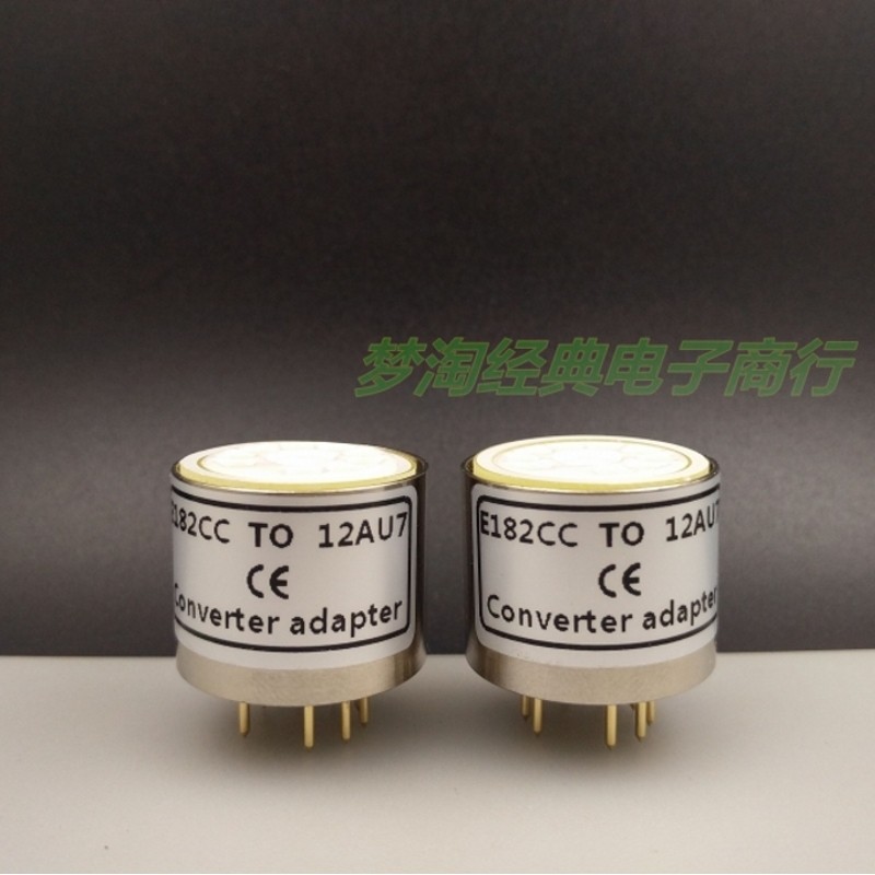 E182CC/7119 5687 ถึง 12AX7/6N4/12AU7/12AT7 หลอด Conversion Seat Gold-Plated Copper Shell