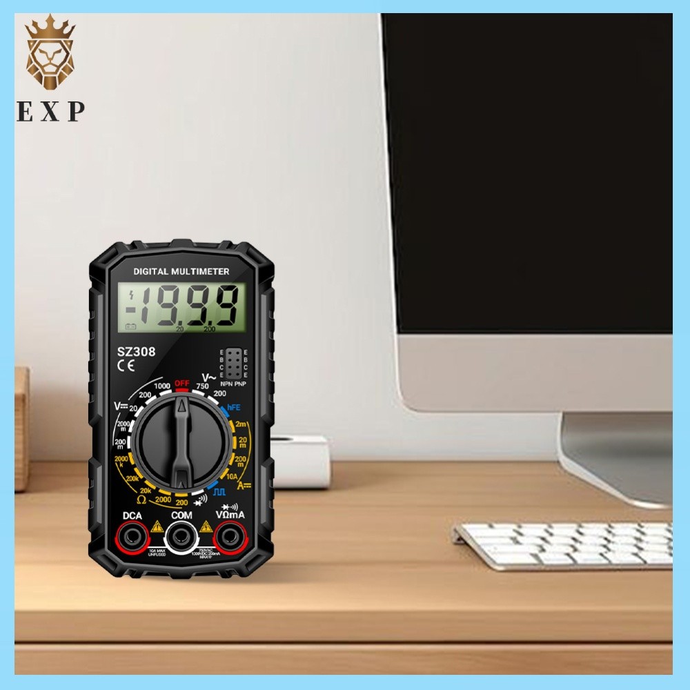 [explosion1.th] มัลติมิเตอร์แบบดิจิตอล AC/DC โวลต์มิเตอร์แอมป์มิเตอร์ 1999 นับ HFE Triode Buzzer มัล