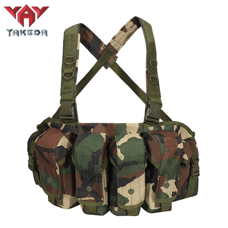 Yakoda Large-capacity outdoor multi-functional tactical vest chest-mounted tactical vest Lianwa bag 