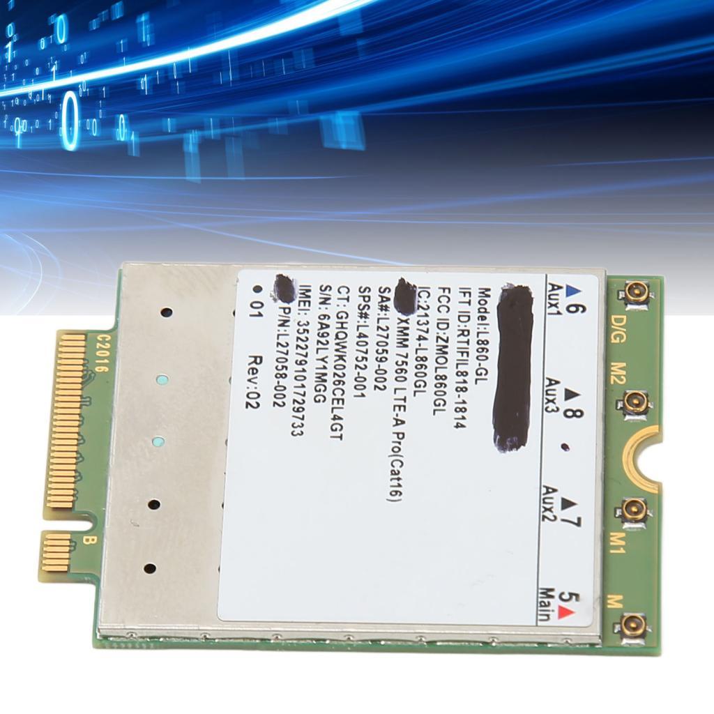 Alwaysonline L860 GL การ์ดเครือข่าย 1Gbps DL 150Mbps UL B1 ถึง B66 FDD B38 B42 TDD M.2 WiFi สําหรับ 