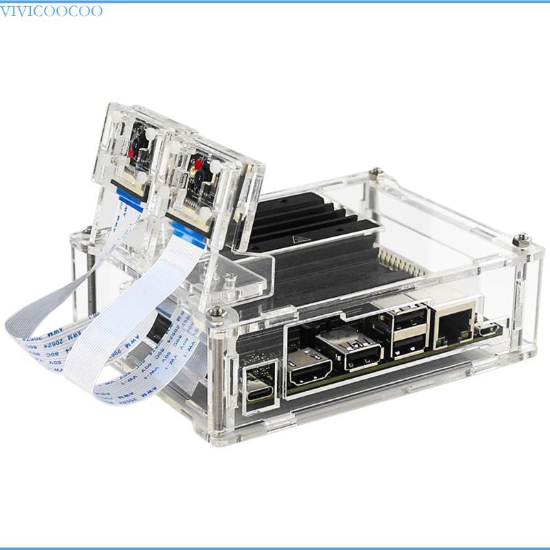 VIVI 1 ชิ้นอะคริลิคใสสําหรับพัดลมระบายความร้อนสําหรับ NVIDIA สําหรับ Jetson สําหรับ Nano Deve