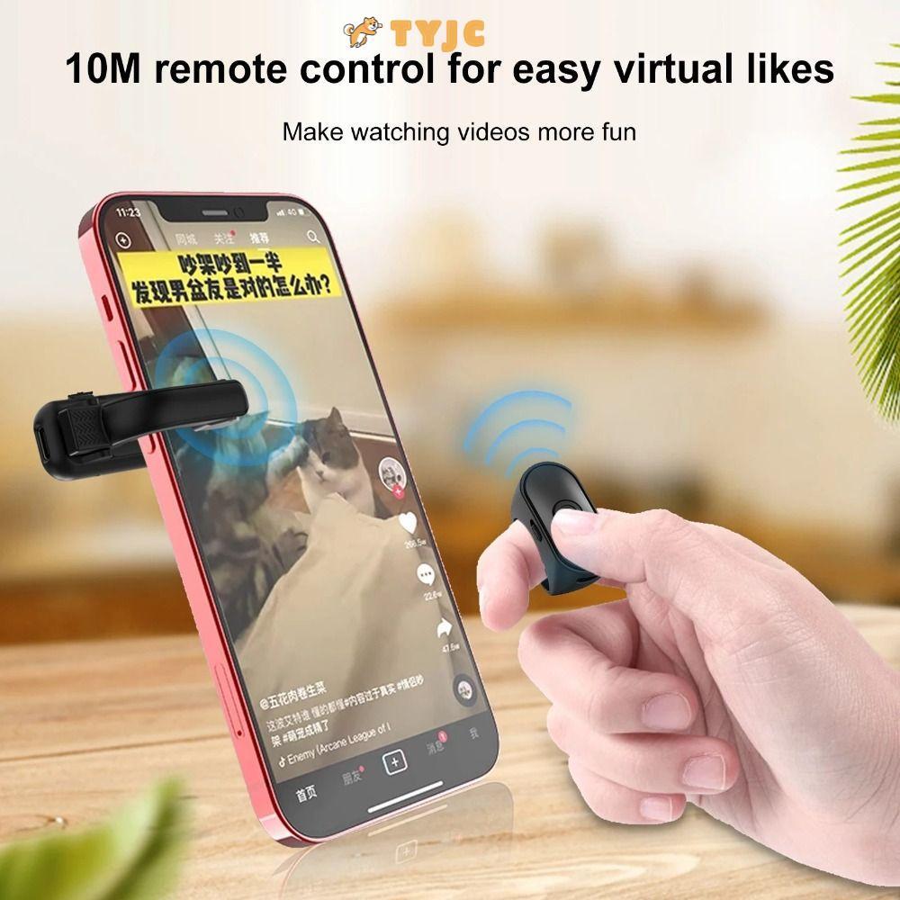 TYYJC E-book Page Turner, ABS Lightweight Page Turner Remote, 2-in-1 Remote Recording Triggers