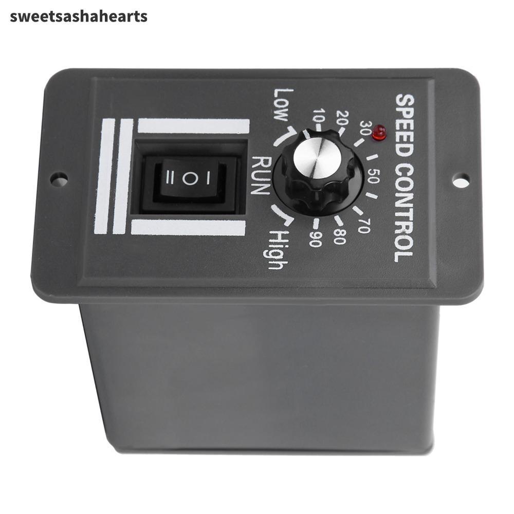 SWEE DC แปรงควบคุมความเร็วมอเตอร์, ควบคุม PWM แบบปรับได้ 20A ตัวควบคุมความเร็วมอเตอร์ไฟฟ้าควบคุมความ