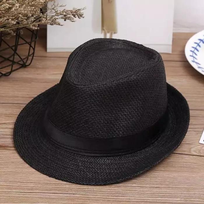 หมวก Fedora / หมวก Fedora สําหรับผู้ชายและผู้หญิง - สีดํา