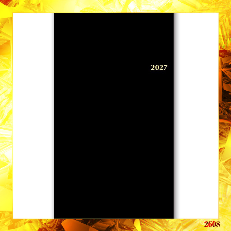 NOLTY Weekly Planner 2027 - Excel Series 8 & 11 - Black (Starts December 2026)