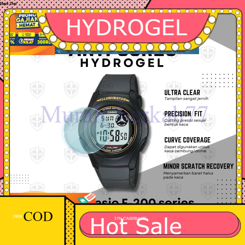 HYDROGEL ไฮโดรเจลป้องกันรอยขีดข่วนสําหรับ Casio F200 F 200 F-200