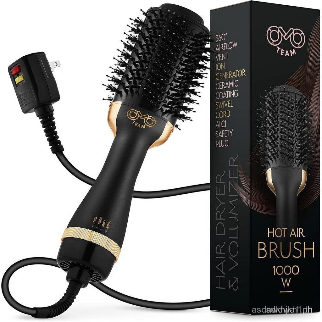 ProfessionalBlowoutHairDryerแปรง,kGoldDryerandVlumizer,HotAirBrushforWomen,75MMOvalShape(kGold)1 AHG