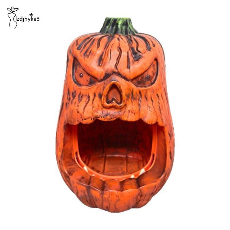 [lzdjhyke3] Jack-O-Lantern Candy Dish Holder Festive Gourd Candy Holder Hollow Tabletop Decoration f