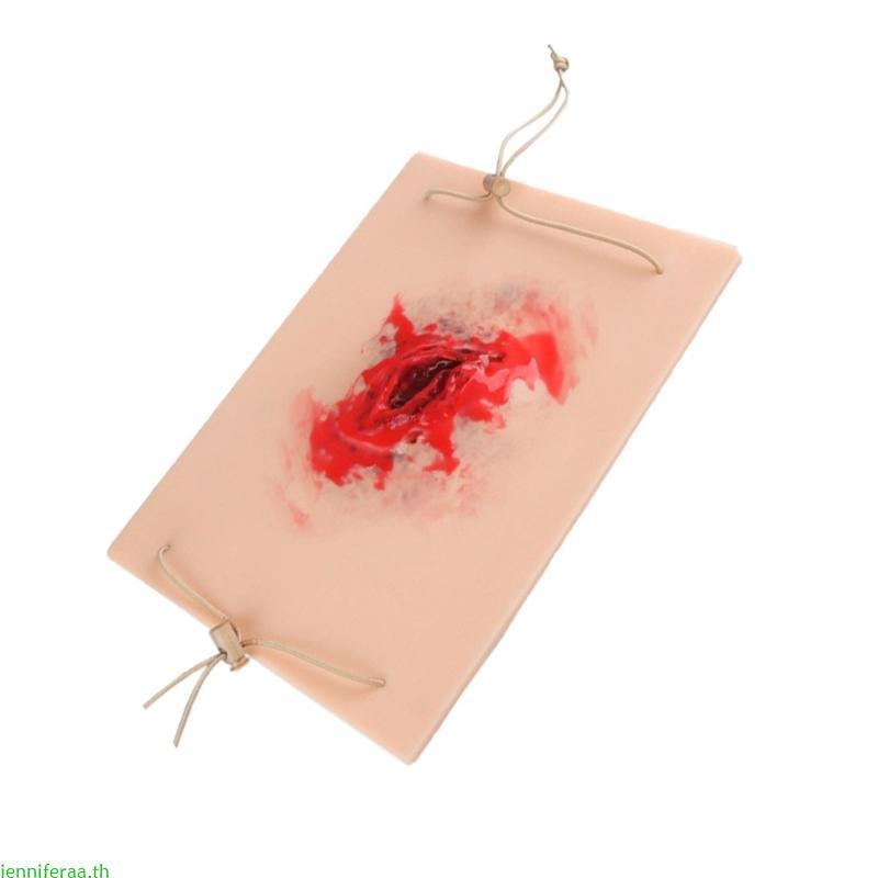 Jenniferaa Trauma Wound Skin Module สวมใส่ Trauma Skin Model สําหรับฝึกซ้อมการผ่าตัด