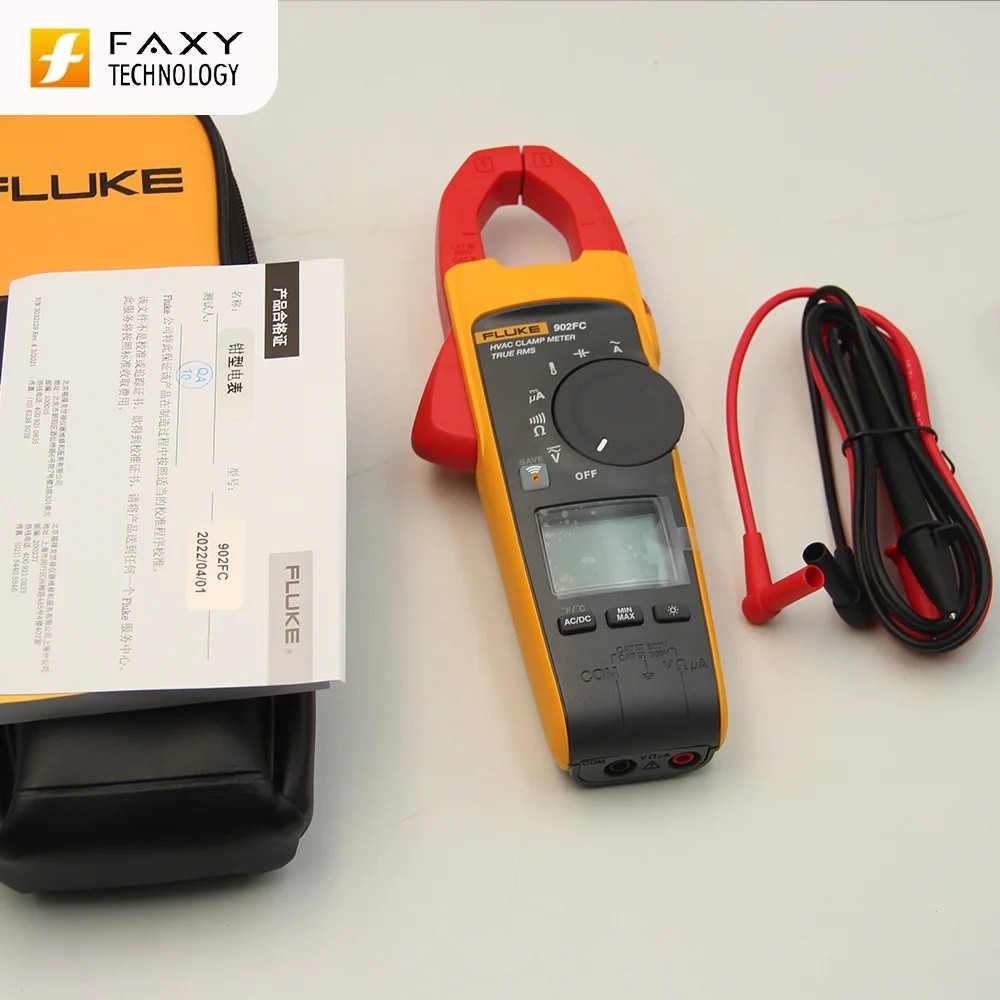 JHMD Fluke 902 FC True-RMS HVAC แคลมป์มิเตอร์ Fluke 902 FC True RMS Wireless HVAC/R แคลมป์มิเตอร์ Fl