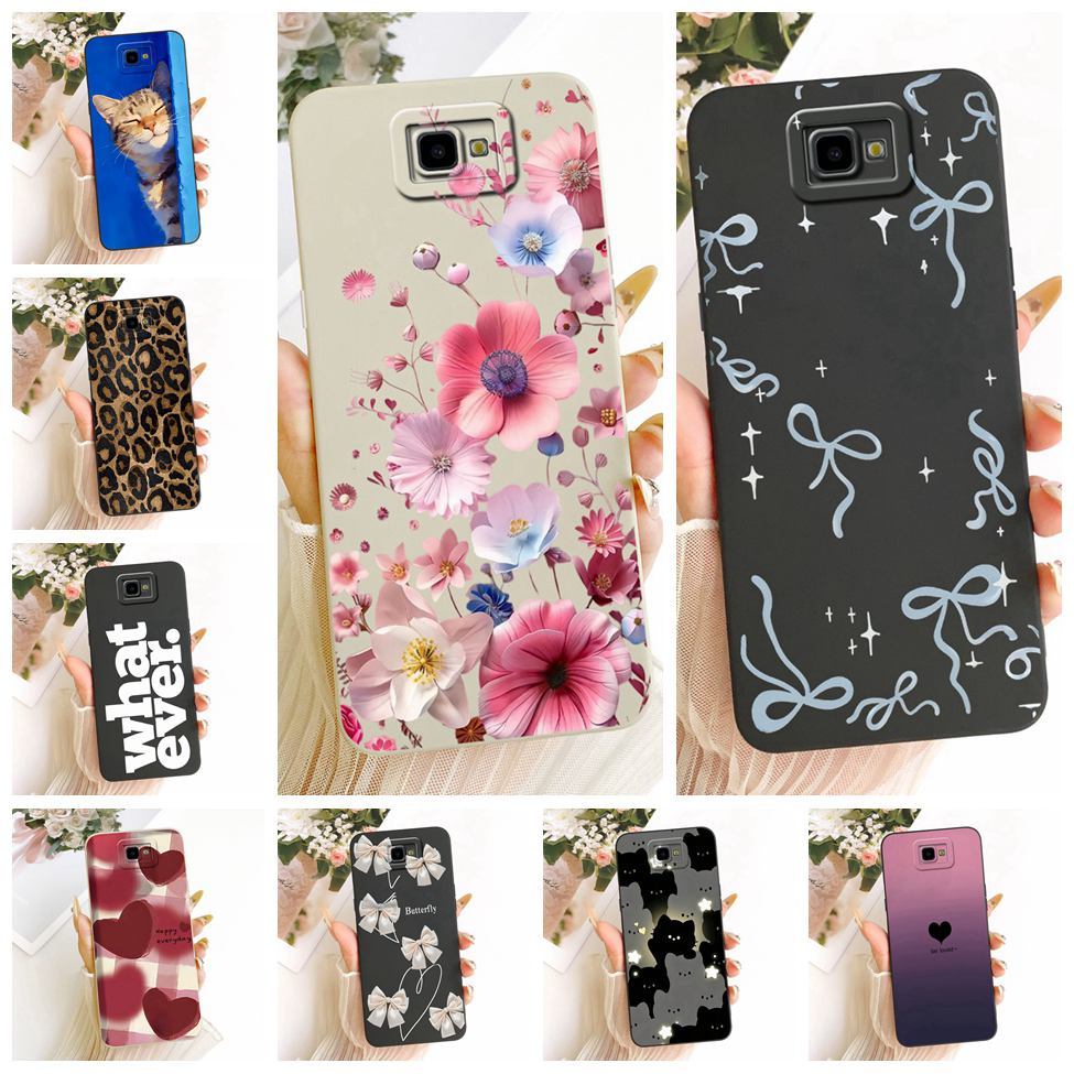 สําหรับ Samsung Galaxy J4 Plus เคสซิลิโคนแฟชั่นแมวน่ารักรูปแบบตลกปลอก SM-J415F SM-J415G SM-J415N