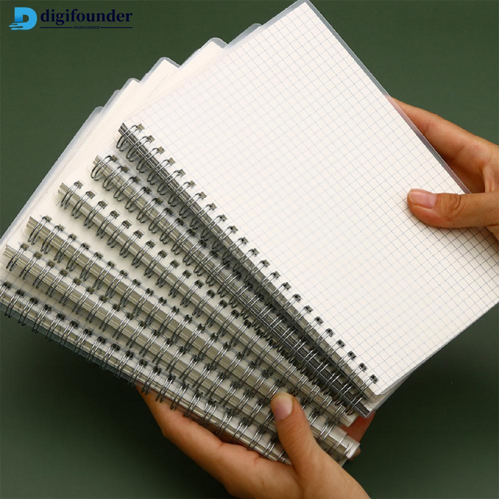 DIGIFOUNDER A4/B5 Spiral Notebook Grid/Lined/Blank Writing Book กระดาษหนา Notepad สําหรับนักเรียน Of