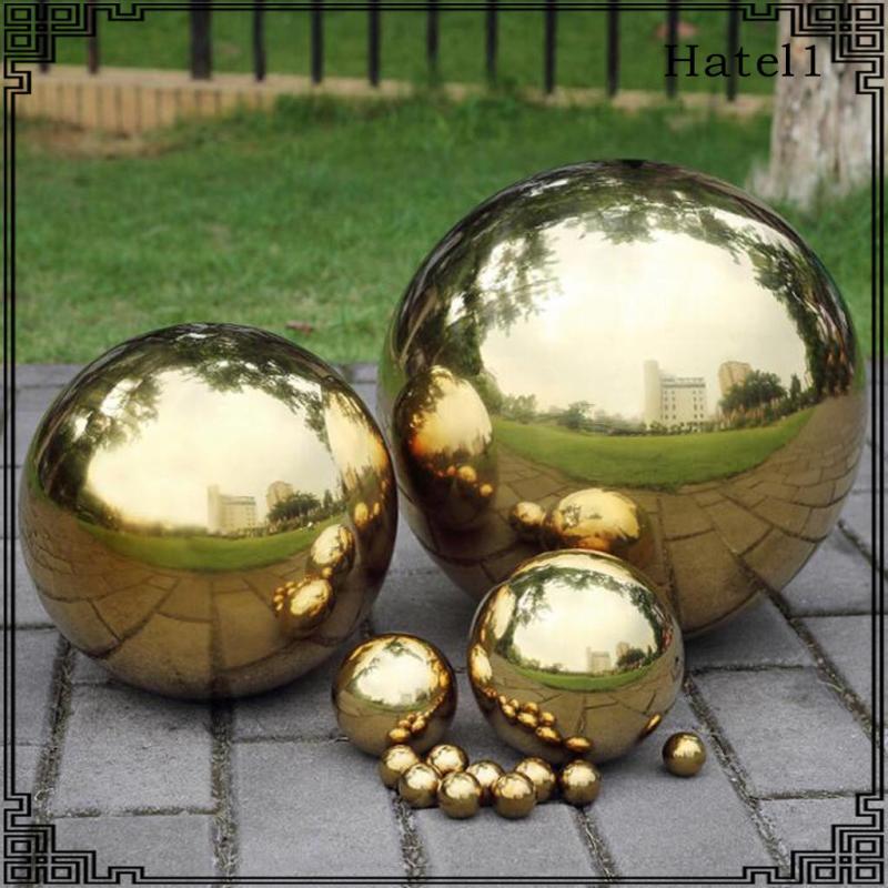 [Hatel] 304 Stainless Hollow Ball Seamless Mirror Ball Sphere Home Garden Deco