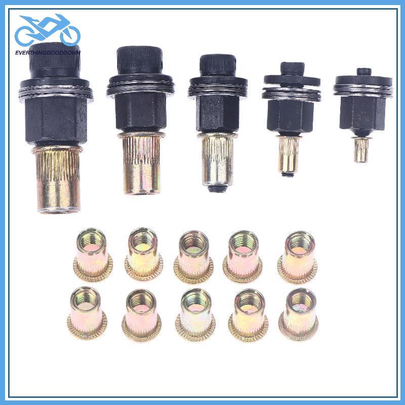 EVER 11 ชิ้นคู่มือ Riveter Nut เครื่องมืออุปกรณ์เสริมสําหรับถั่ว M3 M4 M5 M6 M8 M10 M12 ง่ายติดตั้ง 