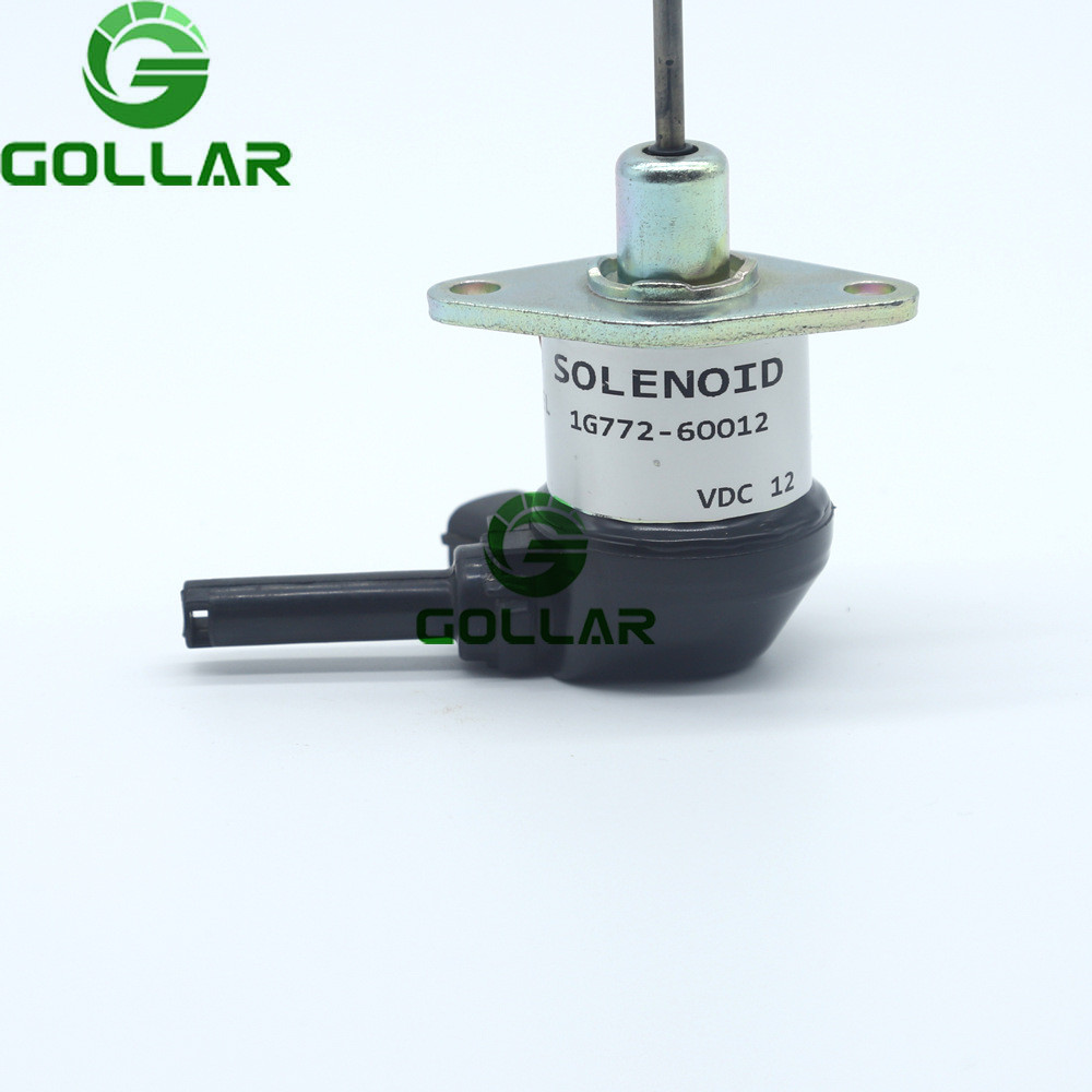 Premium-1G772-60012 ปิดโซลินอยด์วาล์ว 12V DC สําหรับรถแทรกเตอร์ Kubota Excavator C2.6 C3.3 เครื่องยน