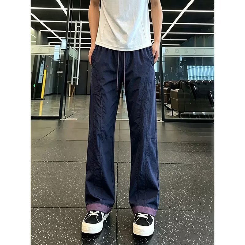 Overalls American Style m65 Large Pocket Casual Pants Japanese cityboy Blue Straight Leg Tight Long 