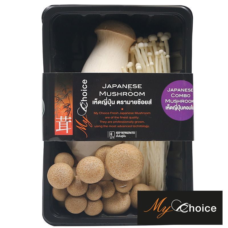 มายช้อยส์เห็ดญี่ปุ่นคอมโบ 150กรัม My Choice Japanese Combo Mushrooms 150g. [หมายเลขบาร์โค้ด 8853474013876]