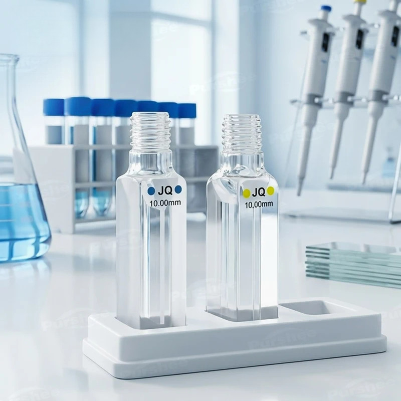 Lab Micro Cuvette 200-1750ul Optical Bonded External Thread Slit 2&4 Sides Light Transmission Spectr