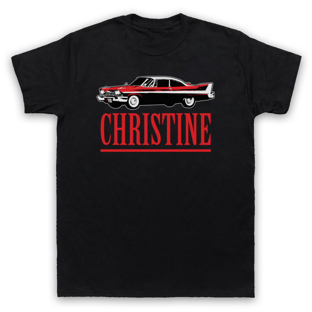 PLYMOUTH FURY CAR HORROR FILM NOVEL KING CHRISTINE LOGO เสื้อยืด棉