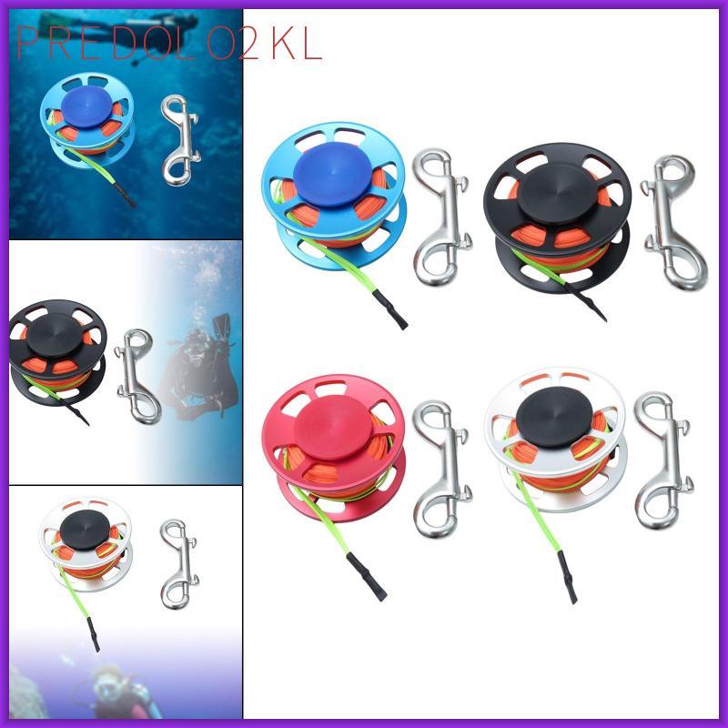 [predolo2kl] รอกดําน้ําดําน้ํา Dive Spool Reel Scuba Spool Finger Reel ดําน้ําสําหรับกีฬาทางน้ํา