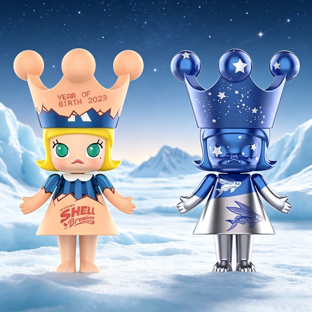 [ลับ] POPMART MEGA ROYAL MOLLY 100% Anniversary Series 1 เครื่องประดับอินเทรนด์เล่นตุ๊กตาตุ๊กตารูปตุ๊กตา