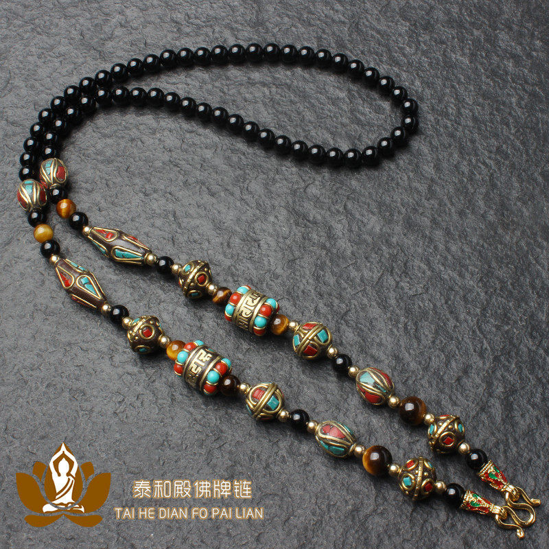 T Thailand Amulet Chain สไตล์เนปาล Bohemian Heavy Industry Amulet Rope