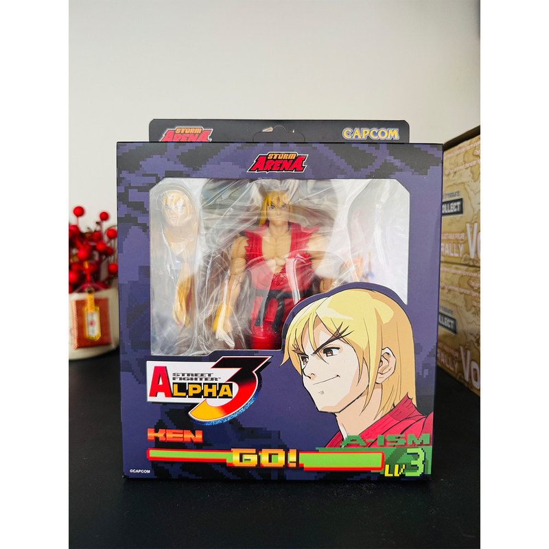 ของเล่นพายุ Junior Street Fighter 3 KEN KEN 1/12 Street Fighter Street Fighter SFSA01 ของแท้รุ่น