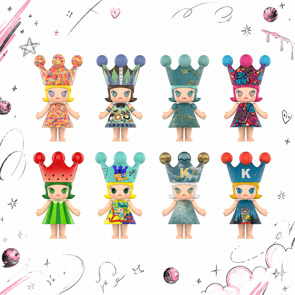 POPMART MEGA ROYAL MOLLY 100% Anniversary Series 1 Mystery Box Gift