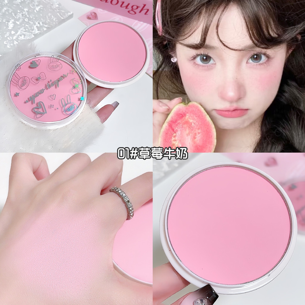 Soft Mist เมาเล็กน้อย Monochrome Blush สไตล์เกาหลี Light Face Matte Natural Color Powder Toot Milk O