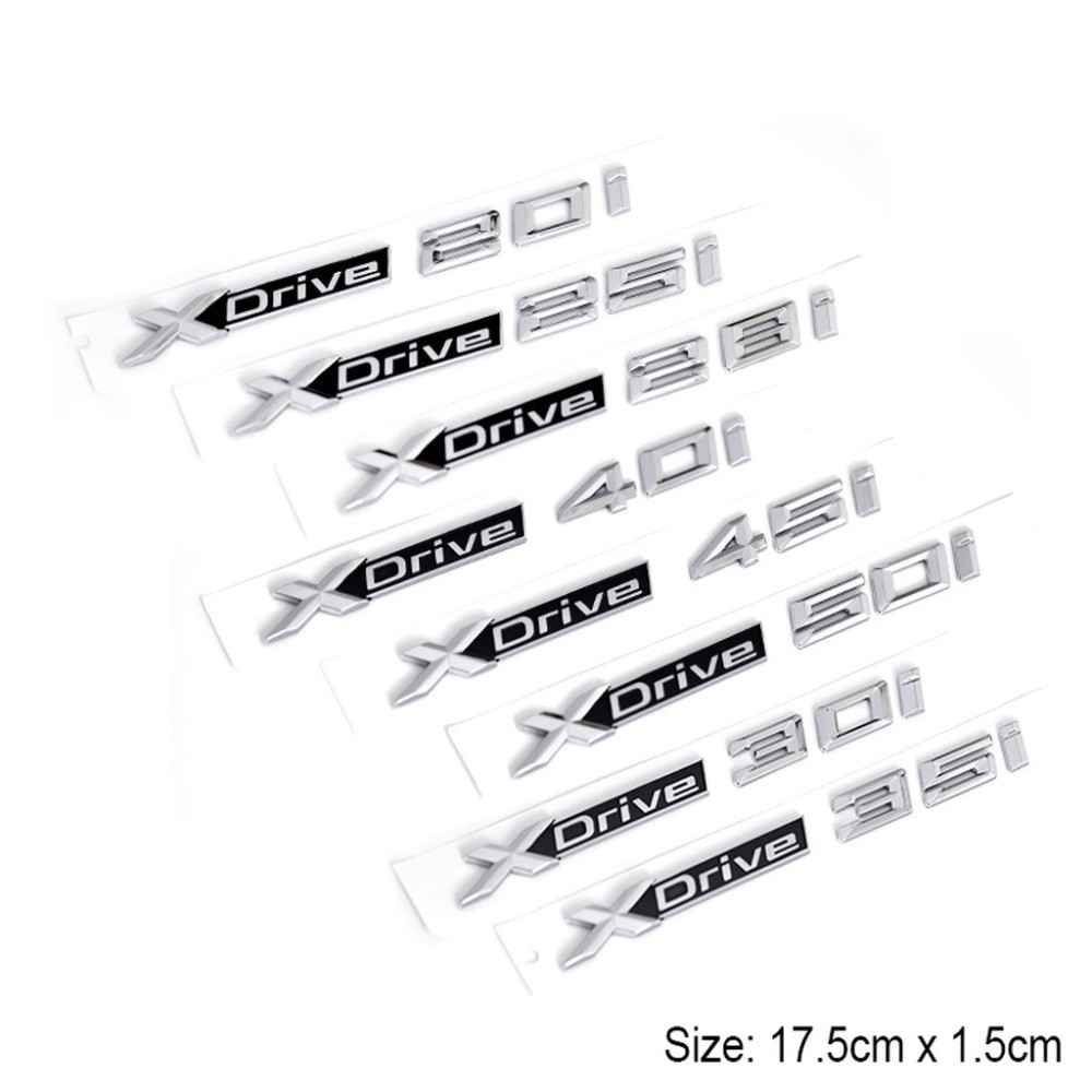 XDrive 28i 35i 40i 50i สติกเกอร์ป้ายสัญลักษณ์สําหรับ BMW X3 X5 X6 – อุปกรณ์เสริมภายนอกรูปลอกด้านหลัง