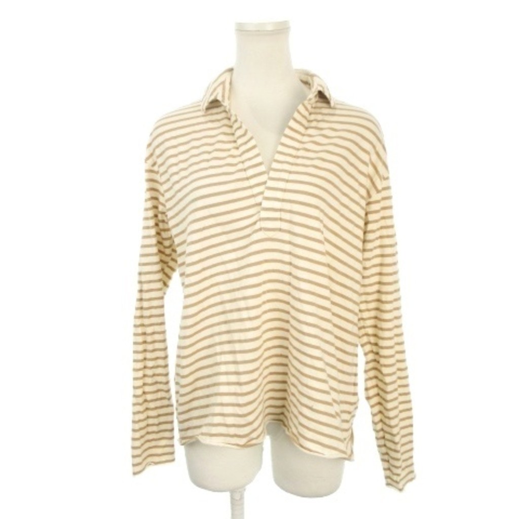 Frank&Eileen Blouse Shirt Brown beige Direct from Japan Secondhand