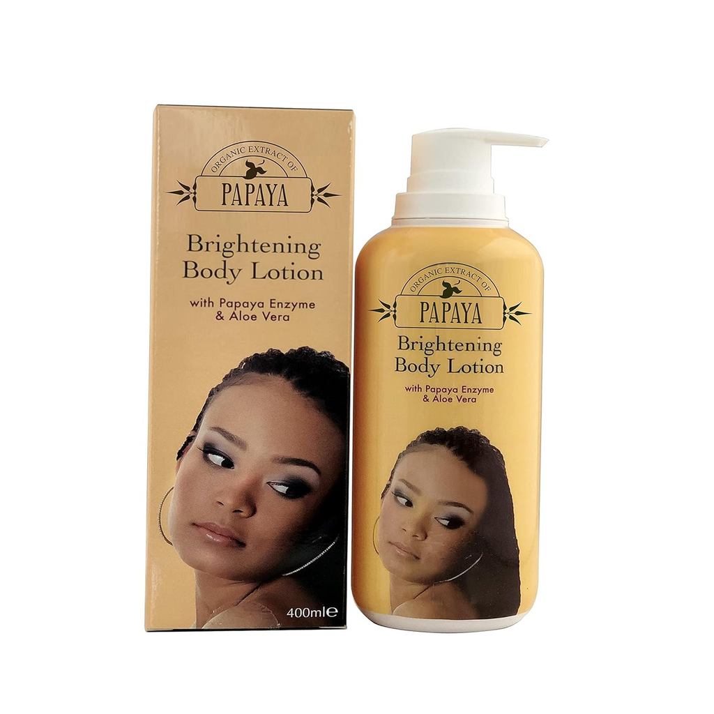F&W OMIC Organic Extract of Papaya Body Lotion 400ml - Formulated to Nourish and Moisturise Skin, wi