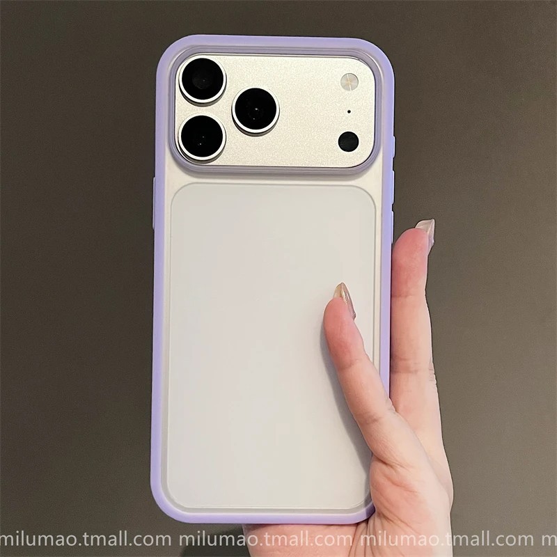 QUMI QUMI Elegant Purple Matte Matte Skin Feel เหมาะสําหรับ iPhone18promax เคสโทรศัพท์ Apple 18proma