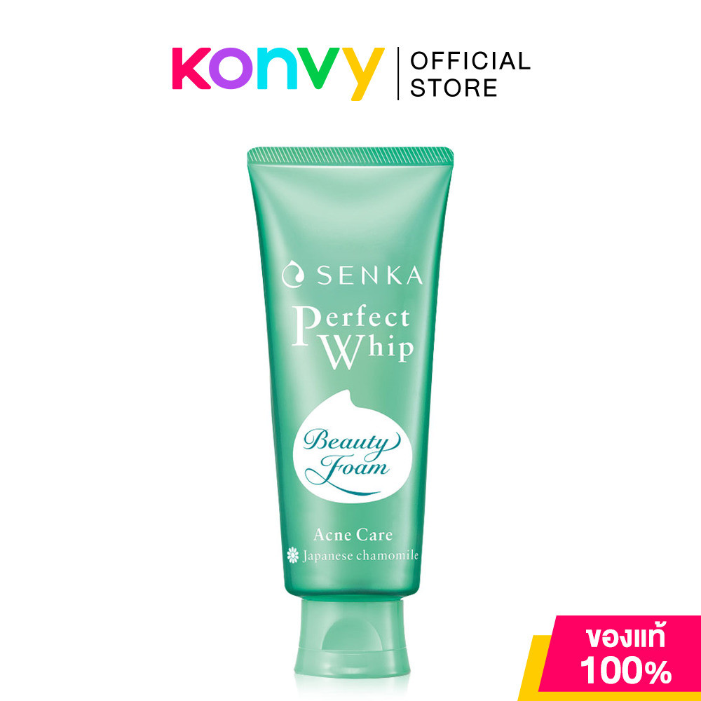 Senka Perfect Whip Acne Care Jumbo 150g วิปโฟมล้างหน้าสำหรับผิวเป็นสิว เซนกะ เผยผิวสะอาดใส ไกลสิว ดูสุขภาพดี.