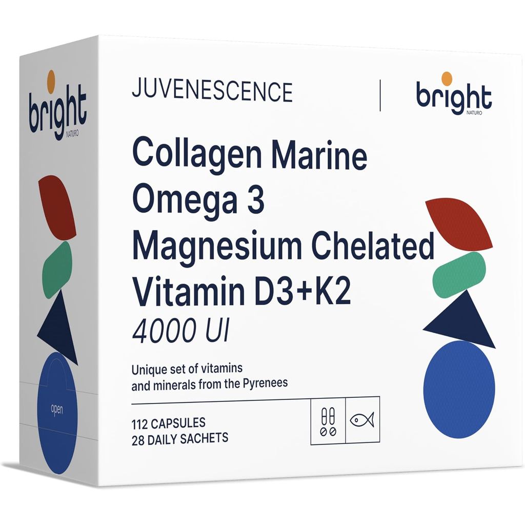 Omega 3 TG, Magnesium, Vitamin D3 และ K2 4000, คอลลาเจนทางทะเลพร้อมกรดไฮยาลูโรนิก - artAbsorb™ | สํา