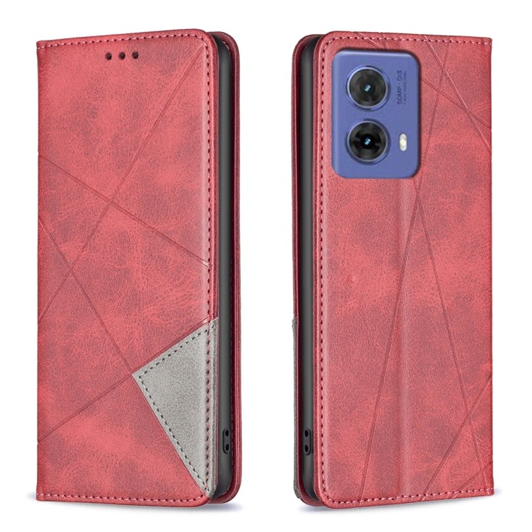 พร้อมส่ง สําหรับ Motorola Moto G85 Rhombus Texture เคสโทรศัพท์หนัง