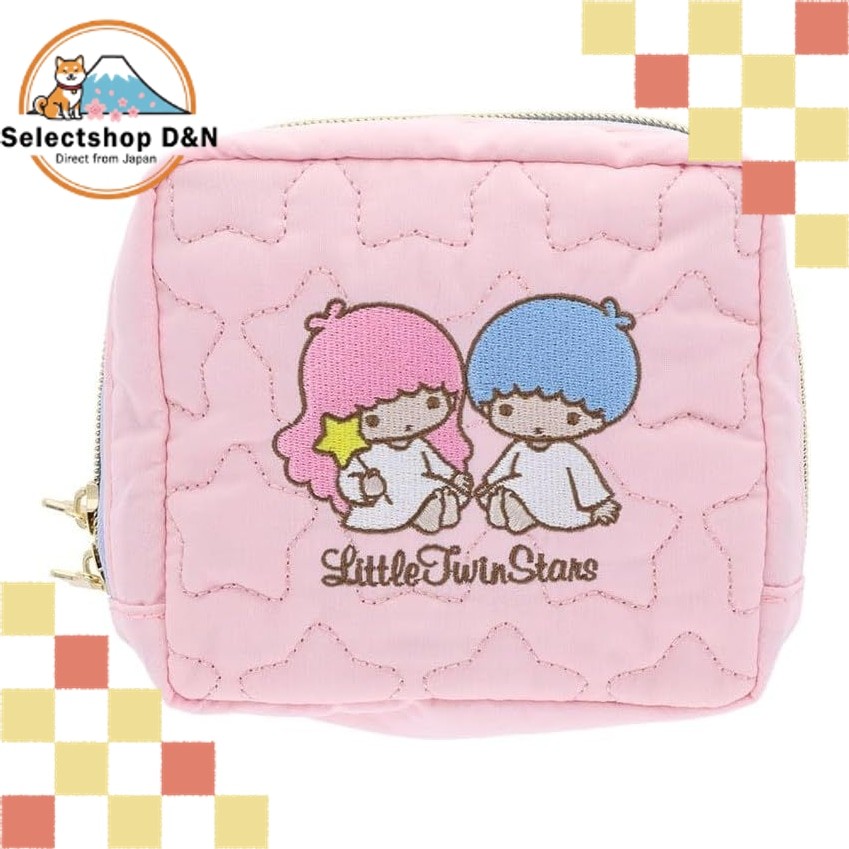 Sun-Star Stationery Sanrio Characters Goods Quilted Pouch Little Twin Stars S2336995【Direct from Jap