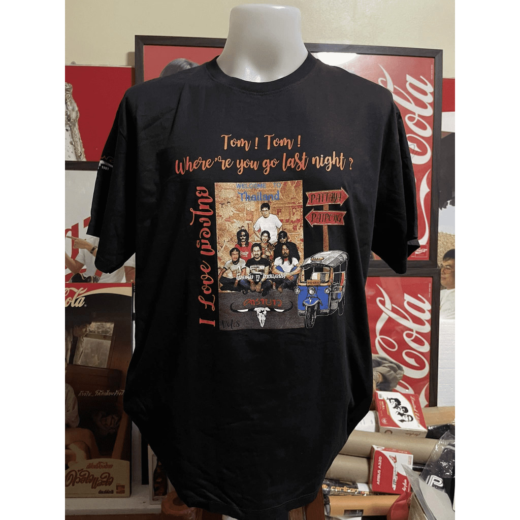 เสื้อคาราบาว Carabao Welcome to Thailand T-shirt ผ้าCotton 100% ใส่ได้ ทั้ง ชาย ใส่สบาย ไม่หด ไม่ย้