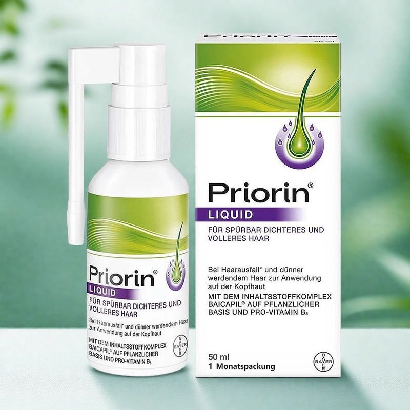 Priorin Bayer เพิ่มความหนาแน่นของเส้นผม Essence Spray Anti-shedding Hair Care จัดแต่งทรงผม 50ml9.99.