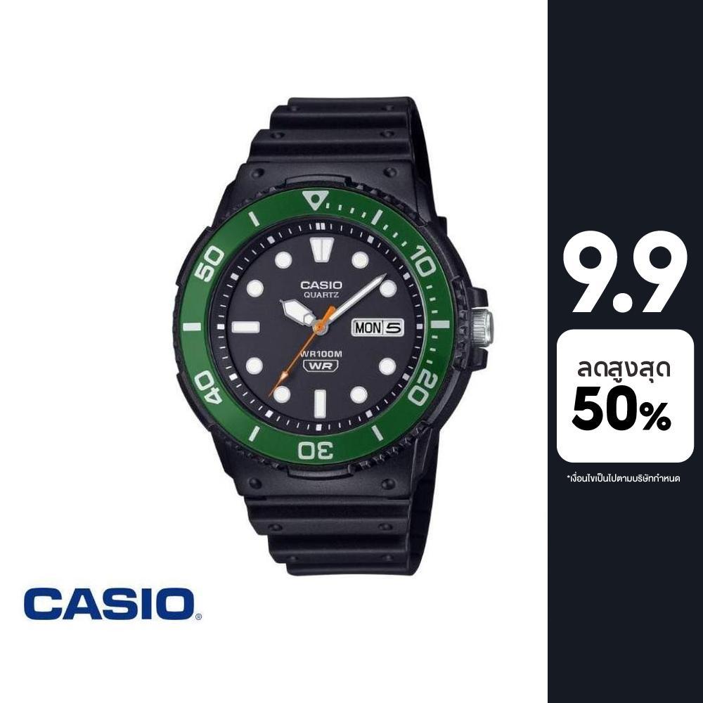 CASIO นาฬิกาข้อมือ CASIO รุ่น MRW-230H-1E3VDF สายเรซิ่น สีดำ