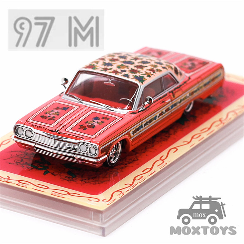 97M 1:64 Impala 1964 Gypsy Rose รถโมเดลDiecast