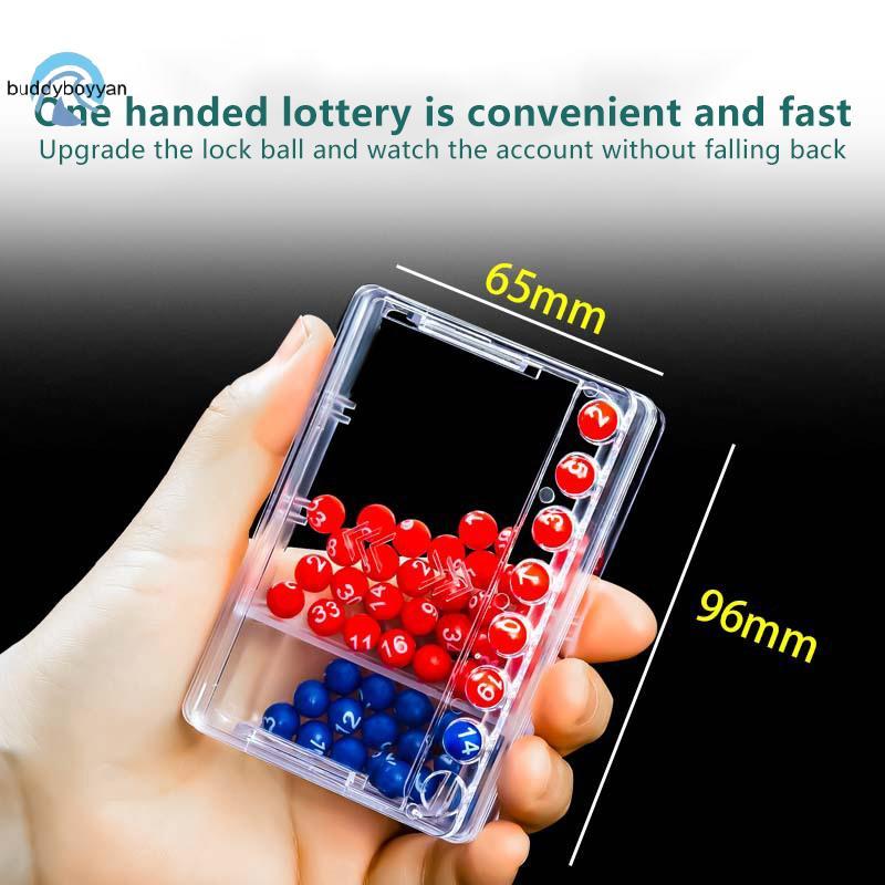 Teeny-weeny Luy Lottery ของเล่นหมายเลข Piing Machine Mini Lottery Bingo เกม Shake Luy Ball Entertain