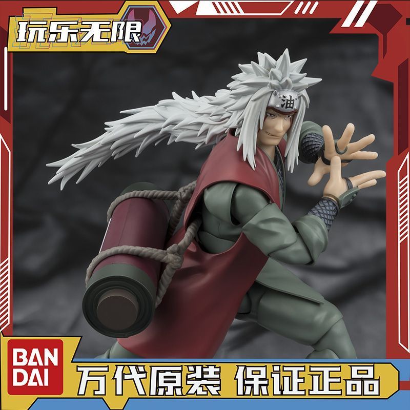 Bandai SHF Naruto Jiraiya Immortal Art Konoha Haojie Immortal Mode Movable รูปของขวัญวันเกิดของขวัญว