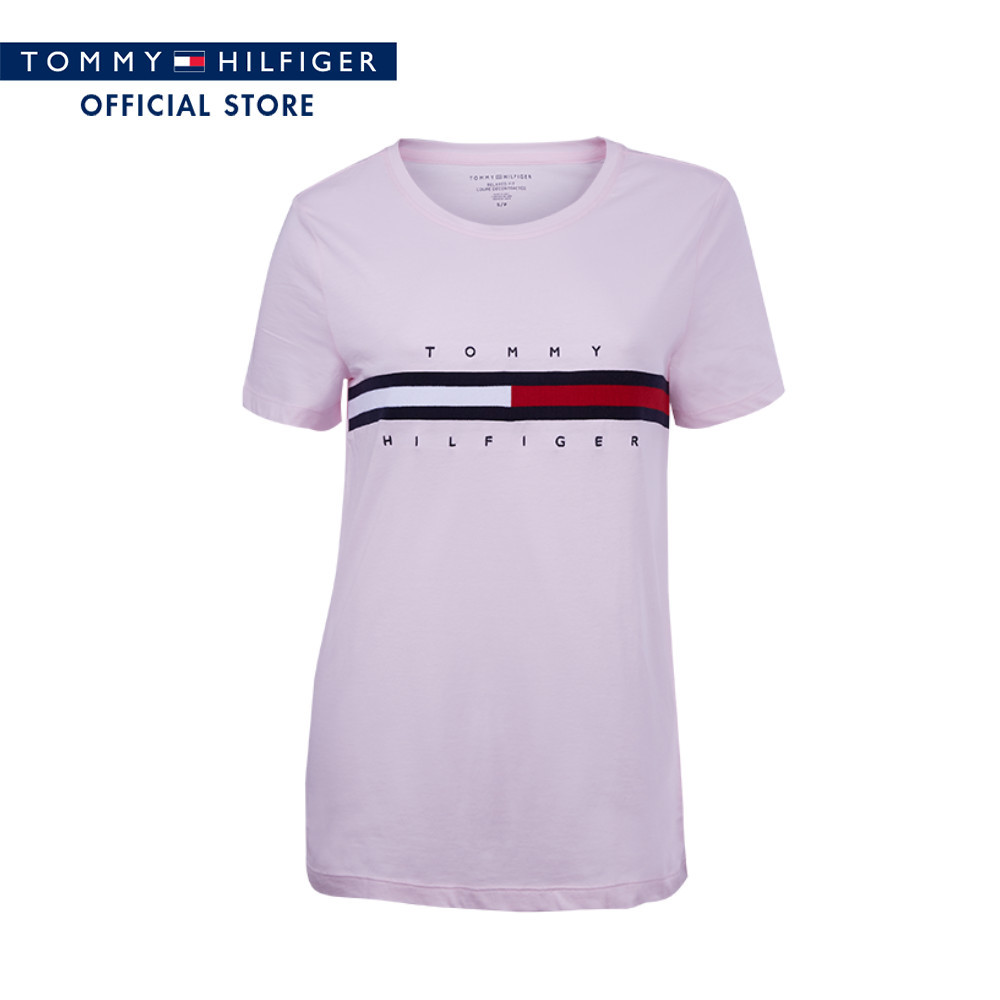 [Special Collection] Tommy Hilfiger เสื้อยืด ผู้หญิง รุ่น 76J4893 TOG - สีชมพู