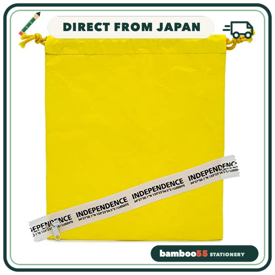 [Luddite] Carry Case, Luddite, Drawstring Pouch, Tyvek, Yellow Direct From Japan