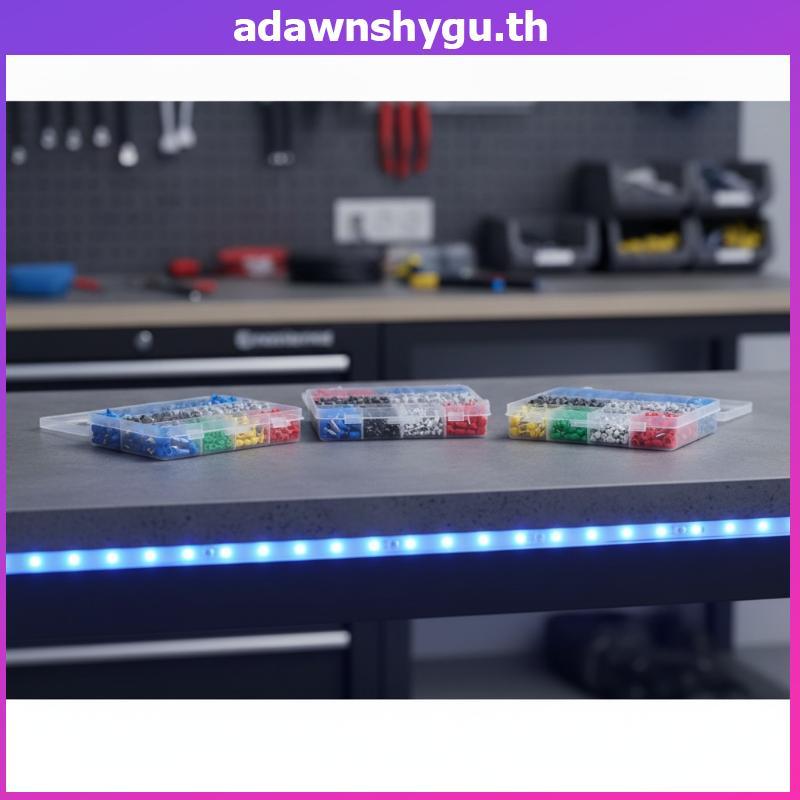 Adagu การนําไฟฟ้าสูงลวด Ferrules ชุด 800/1200/1900PCS AWG22-7 VE Crimp Pin Terminals สําหรับแผงโซลาร