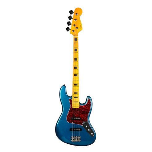 Sqoe JB4BS-300BL 4-Strings Jazz Bass Guitar Maple Fretboard - สีฟ้า