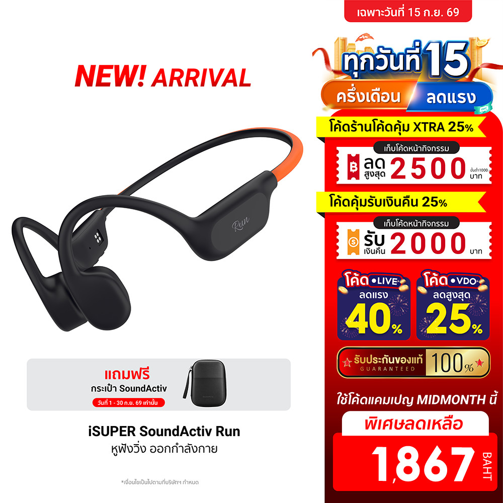 iSUPER SoundActiv Run หูฟังนำกระดูก